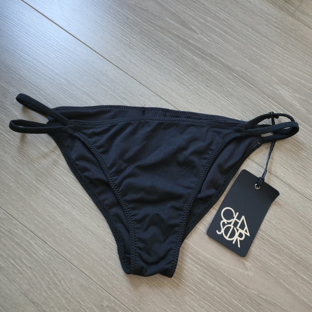 NWT CHASER Black Bikini Bottom SIZE M